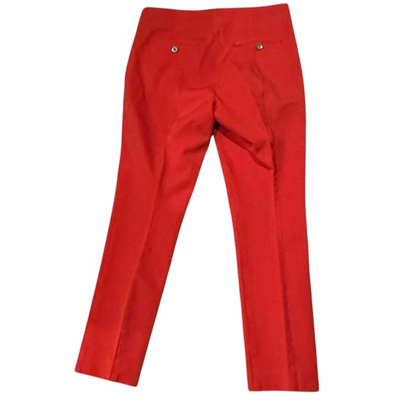 Anthropologie The Essential Slim Trouser Crop Pants Nautical Button Pockets sz 8 - Picture 8 of 13